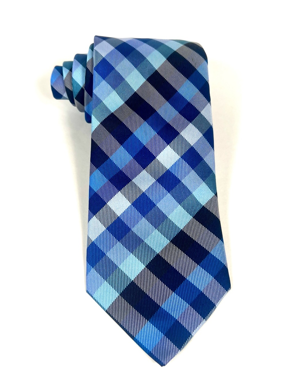 Charles Tyrwhitt Blue Plaid Tie